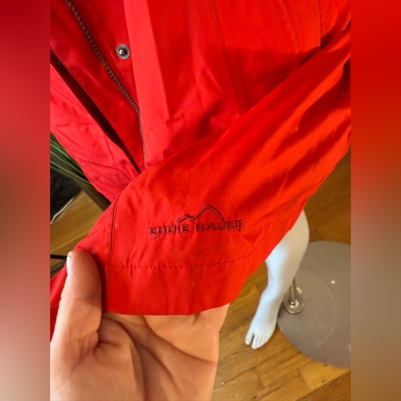 Eddie Bauer Women's 2 in 1 Coat/Raincoat with Removable Quilted Lining Red TXL - Picture 7 of 13